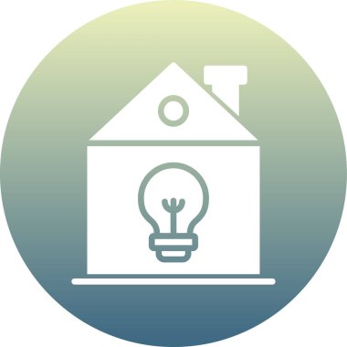 Ağ ve mobil uygulama tasarımınız için beyaz arkaplanda izole edilmiş ampul simgesi vektörü, fikir logosu kavramı