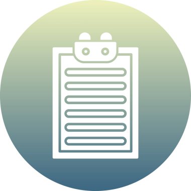 güzel belge vektör çizgisi simgesi