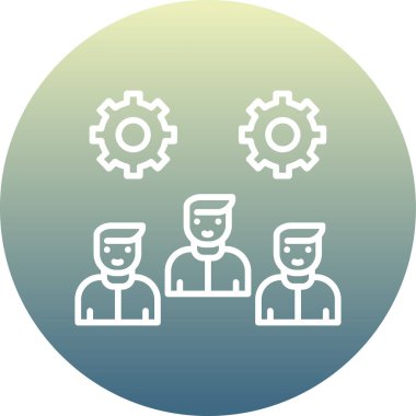 İş ekibi. Web simgesi