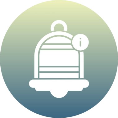 Zil. Web simgesi basit illüstrasyon