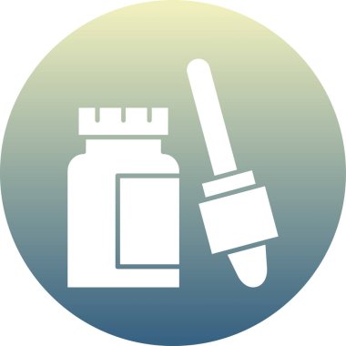 Şırınga simgesinin vektör illüstrasyonu