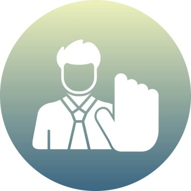 İş adamı simgesinin vektör illüstrasyonu