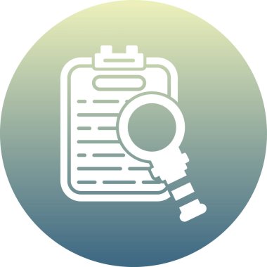 Arama vektör illüstrasyonu ve modern cam simgesi