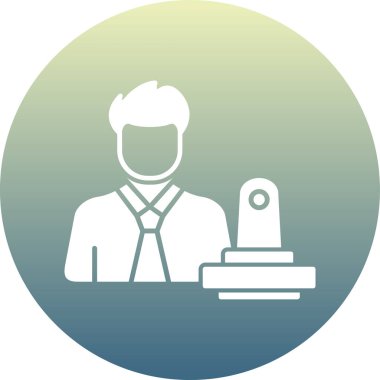 Bir insan simgesinin vektör illüstrasyonu