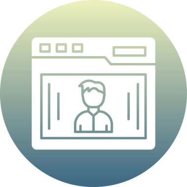 Modern simgenin vektör illüstrasyonu