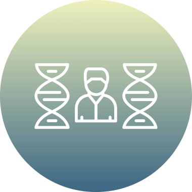 Bir insan simgesinin vektör illüstrasyonu