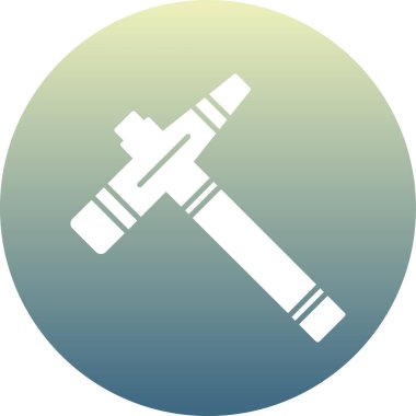 Modern b 'nin vektör çizimi tornavida simgesinden yoksun