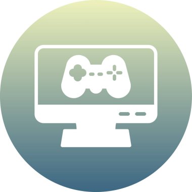 Oyun denetleyici simgesi. vektör illüstrasyonu