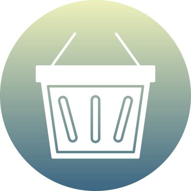 Alışveriş sepetinin vektör illüstrasyonu