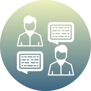 İş ve teknoloji ikonu. vektör illüstrasyonu