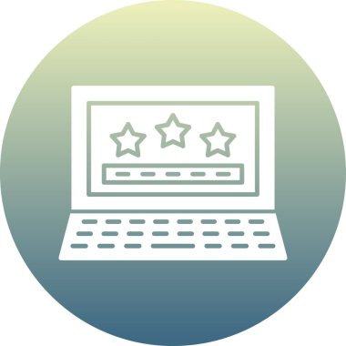 Bilgisayar. Web simgesi basit illüstrasyon