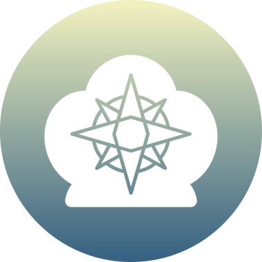 Bulut. Web simgesi basit illüstrasyon