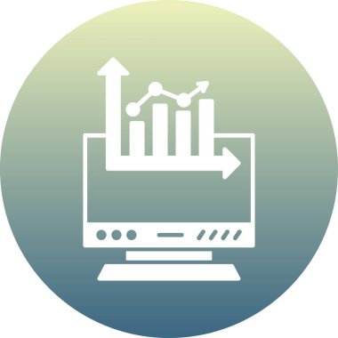 İş ve finans simgesinin vektör illüstrasyonu