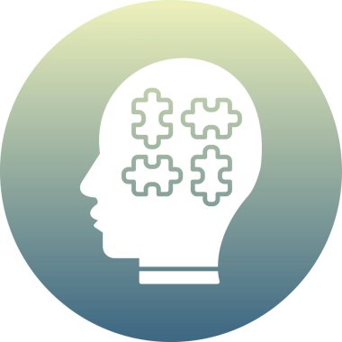 Beyin Gears vektör simgesi