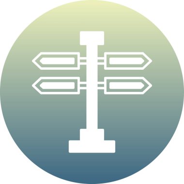 Bir pusulanın vektör simgesi