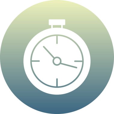 Saat simgesi vektör illüstrasyonu