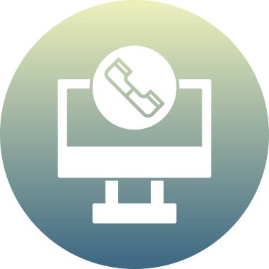 Çağrı merkezi ikon vektör illüstrasyonu