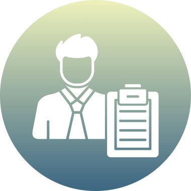 İş insanları simgesinin vektör illüstrasyonu