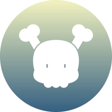 Şirin bir çizgi film simgesinin vektör çizimi