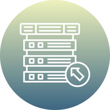 Dosya biçim simgesinin vektör illüstrasyonu