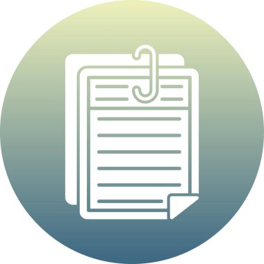 Belge simgesinin vektör illüstrasyonu