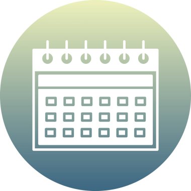 Takvim simgesini. Takvim vektör simgesi web için basit örnek