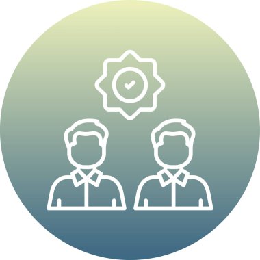 İnsan simgesinin vektör illüstrasyonu