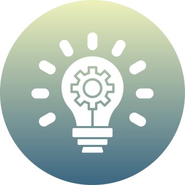 ampul simgesi vektör illüstrasyonu