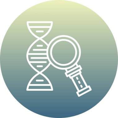 DNA ve DNA 'nın vektör çizimi