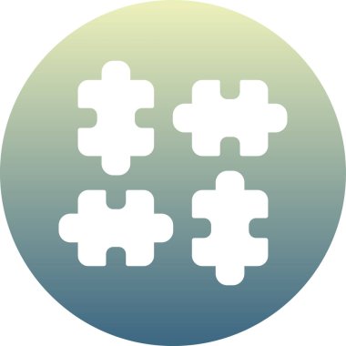 Yapboz simgesi. düz dizayn biçimi 10