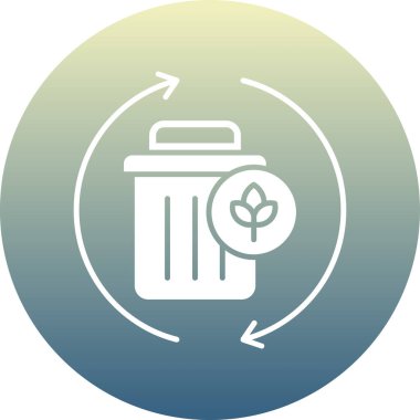 Geri dönüşüm kutusunun vektör illüstrasyonu