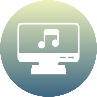 vektör Müzik player simgesi