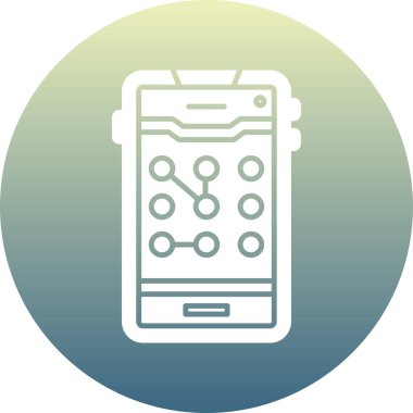 akıllı telefon simgesi vektör illüstrasyonu