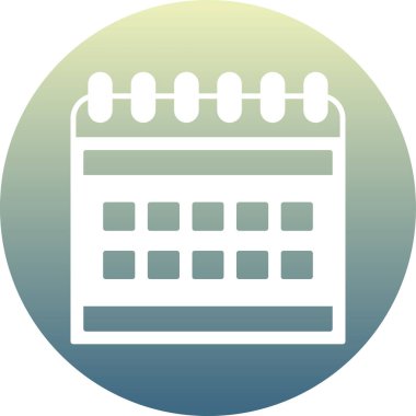 Takvim simgesi vektör illüstrasyonu