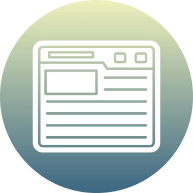 Web Tarayıcı. Basit illüstrasyon