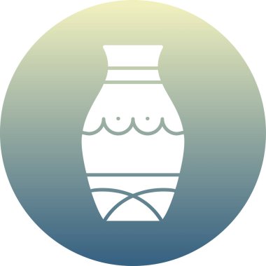 Eşsiz Vazo Vektörü Kabartma Simgesi