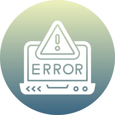 Hata simgesi vektör illüstrasyonu