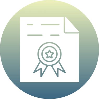 diploma sertifikası izole edilmiş vektör simgesi kolayca düzenlenebilir veya düzenlenebilir.