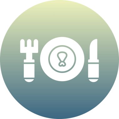 Gıda modern simgesinin vektör çizimi