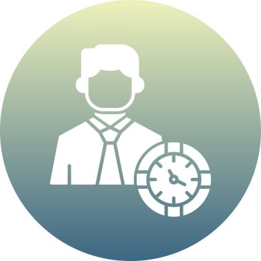 Zaman simgesi vektör illüstrasyonu