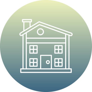 Bir evin vektör illüstrasyonu