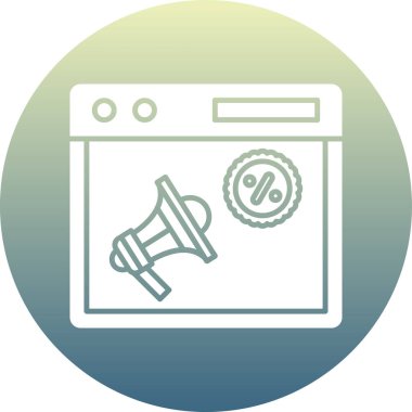 Modern simgenin vektör illüstrasyonu