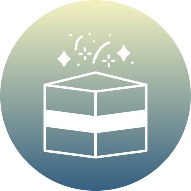 kutu simgesi vektör illüstrasyonu