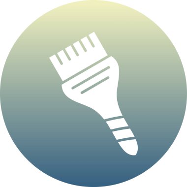 Modern b 'nin vektör çizimi fırça simgesinden yoksun