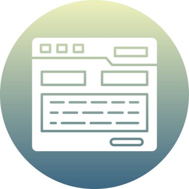 tarayıcı web simgesi basit