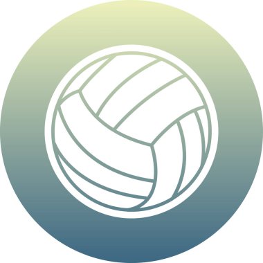 Voleybol topunun vektör illüstrasyonu