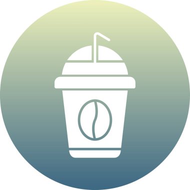 kahve fincanı simgesi, vektör illüstrasyonu