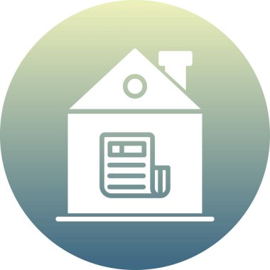 ev binası ikon vektör illüstrasyonu