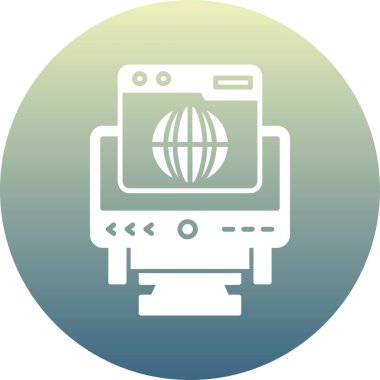 Benzersiz elektronik aygıt vektör simgesi