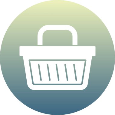 Alışveriş sepetinin vektör illüstrasyonu